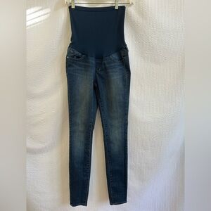 Articles of Society Maternity Blue Skinny Jeans Size: 25